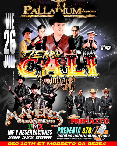 June 26- TIERRA CALI @ PALLADIUM
